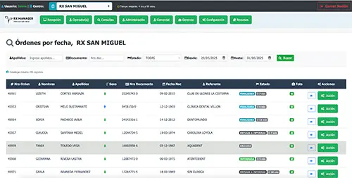 Sistema RX Manager